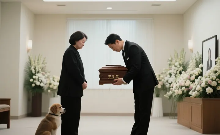 안양강아지장례 진행하는 모습