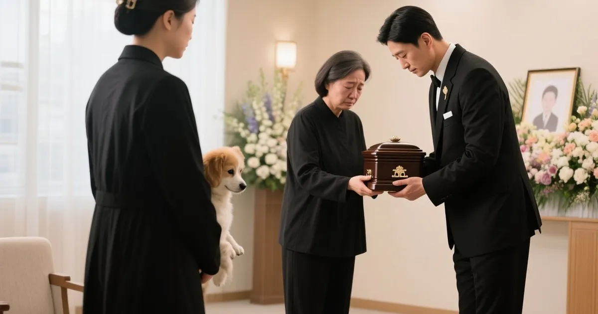 부천강아지장례 하는 모습