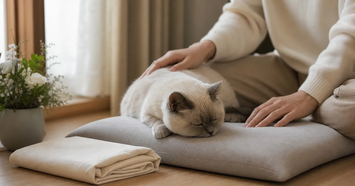 고양이 시체 처리 준비를 위한 반려동물 장례 안내
