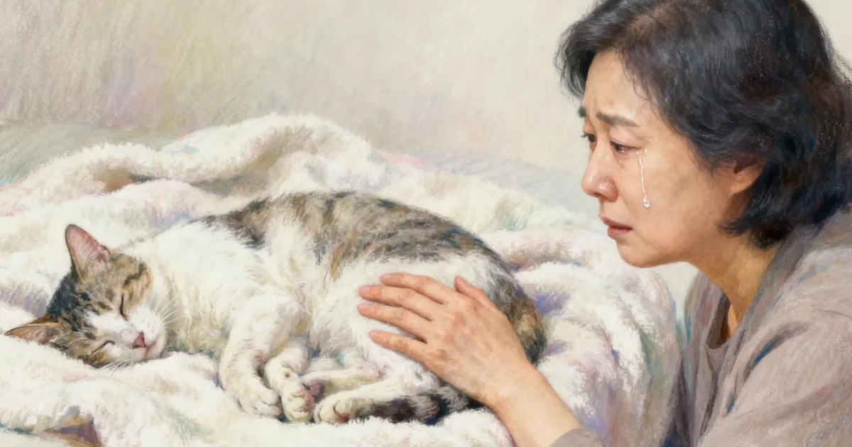 고양이 무지개다리 준비