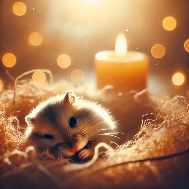 햄스터 장례식장 고민하는 보호자 모습