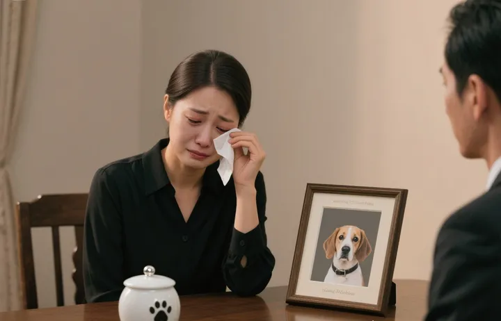 평택강아지장례 진행하는 모습