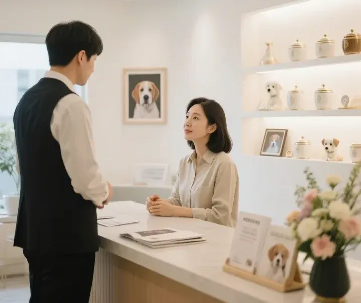 세종 반려동물 장례식장 내부