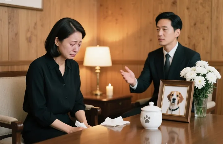 시흥강아지장례 진행 준비하는 모습