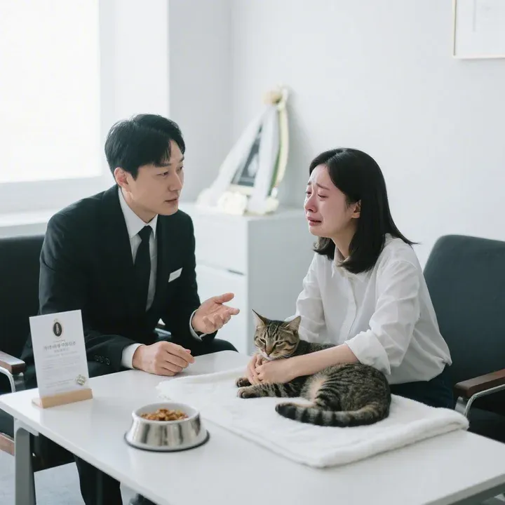 울산 강아지 화장 준비하는 보호자