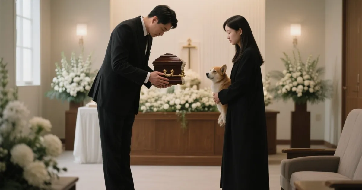 울산반려동물화장터 진행하는 모습