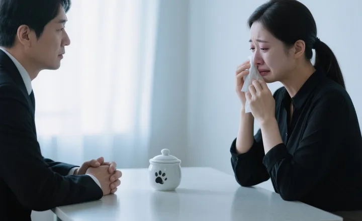 원주애견장례식장 장례 진행하는 모습