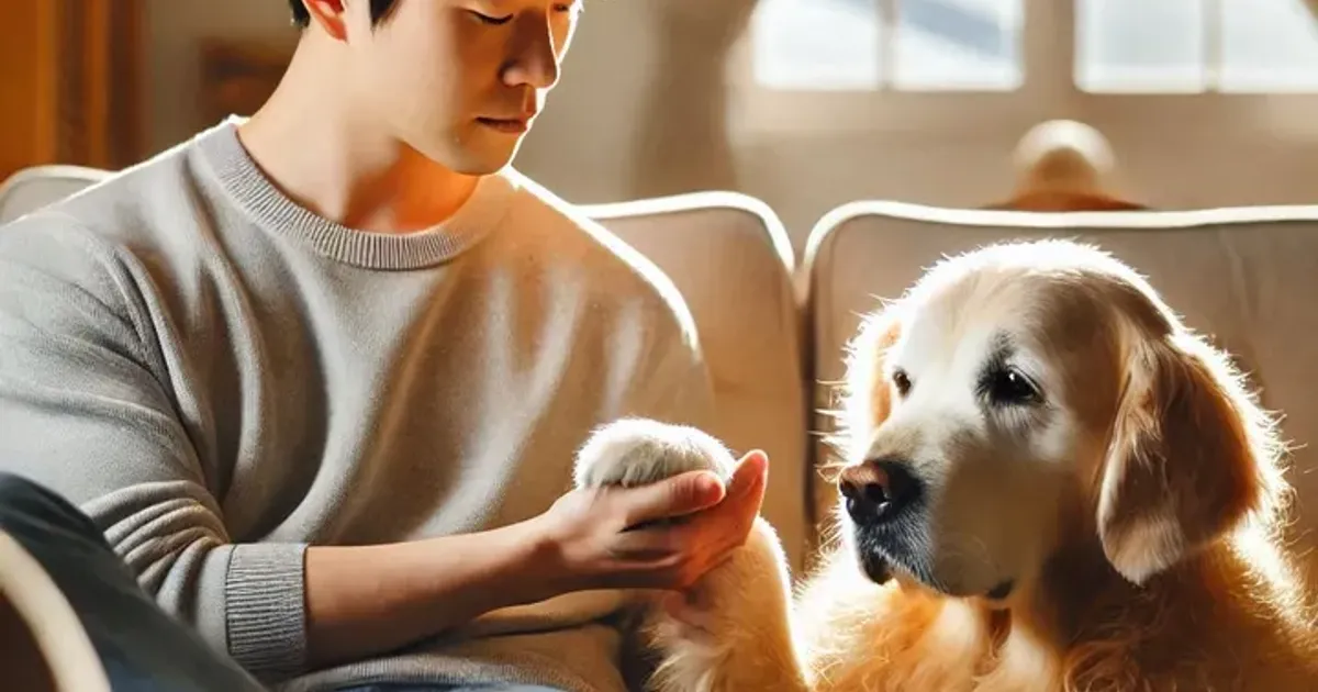 강아지 죽기 전 비명을 걱정하는 보호자