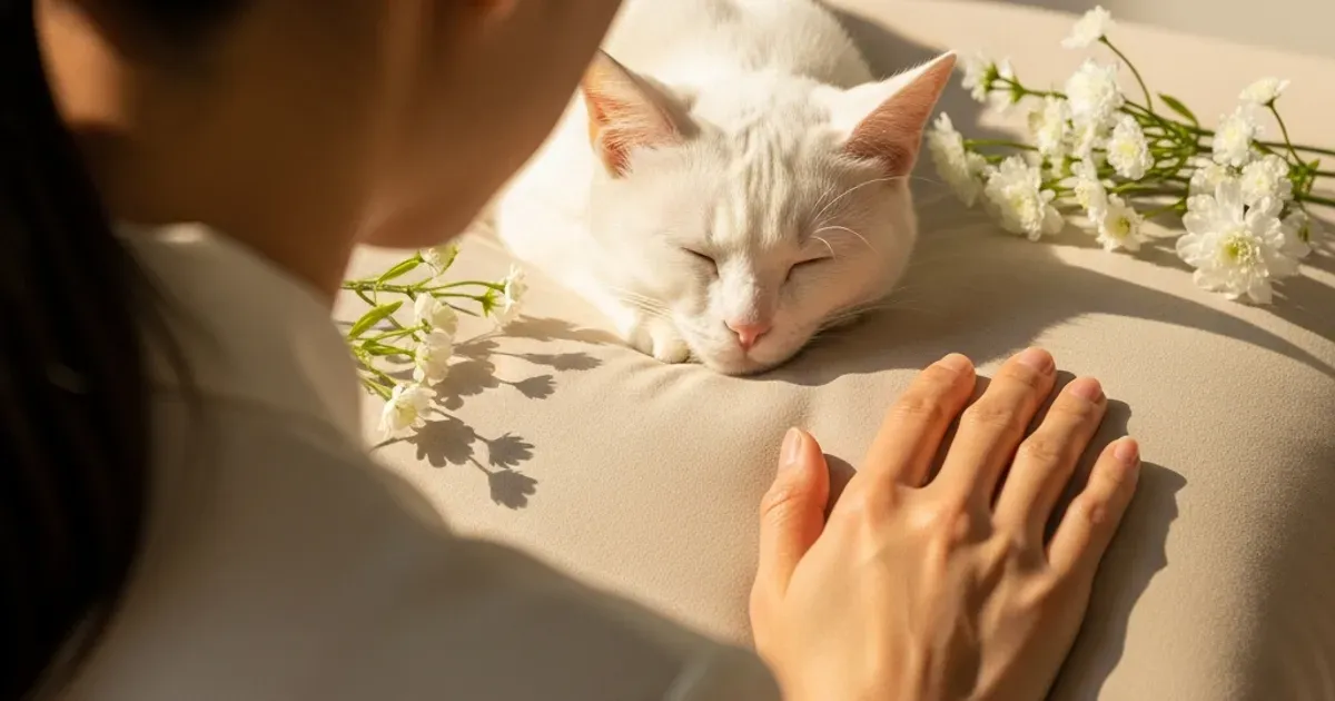 고양이 장례 절차와 비용을 준비하는 보호자
